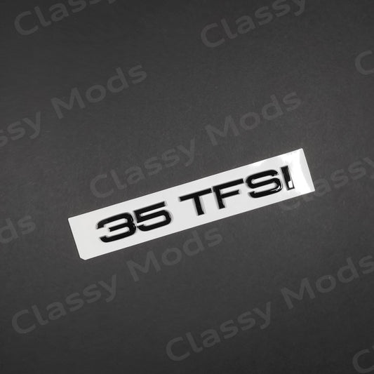 Audi 35TFSI Gloss Black Rear Emblem Badge