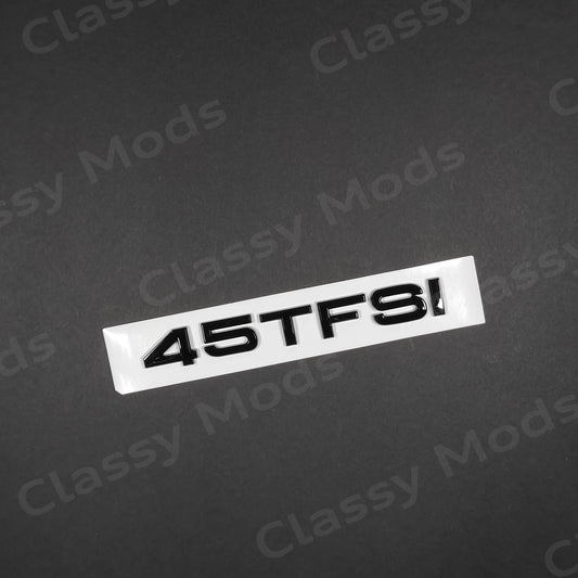 Audi 45TFSI Gloss Black Rear Emblem Badge