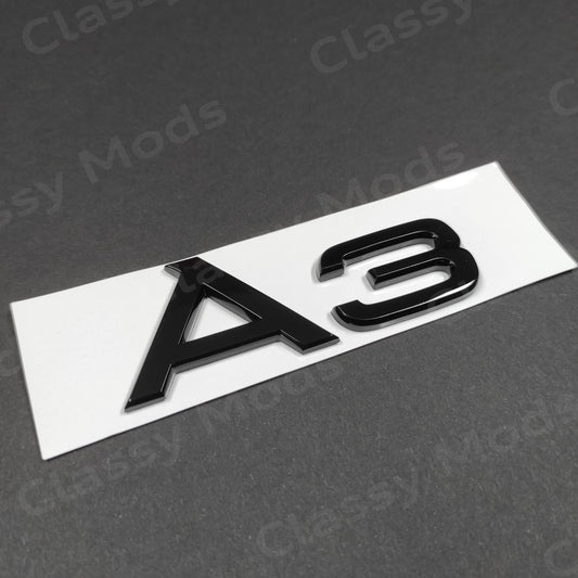 Audi A3 Gloss Black Rear Emblem Badge