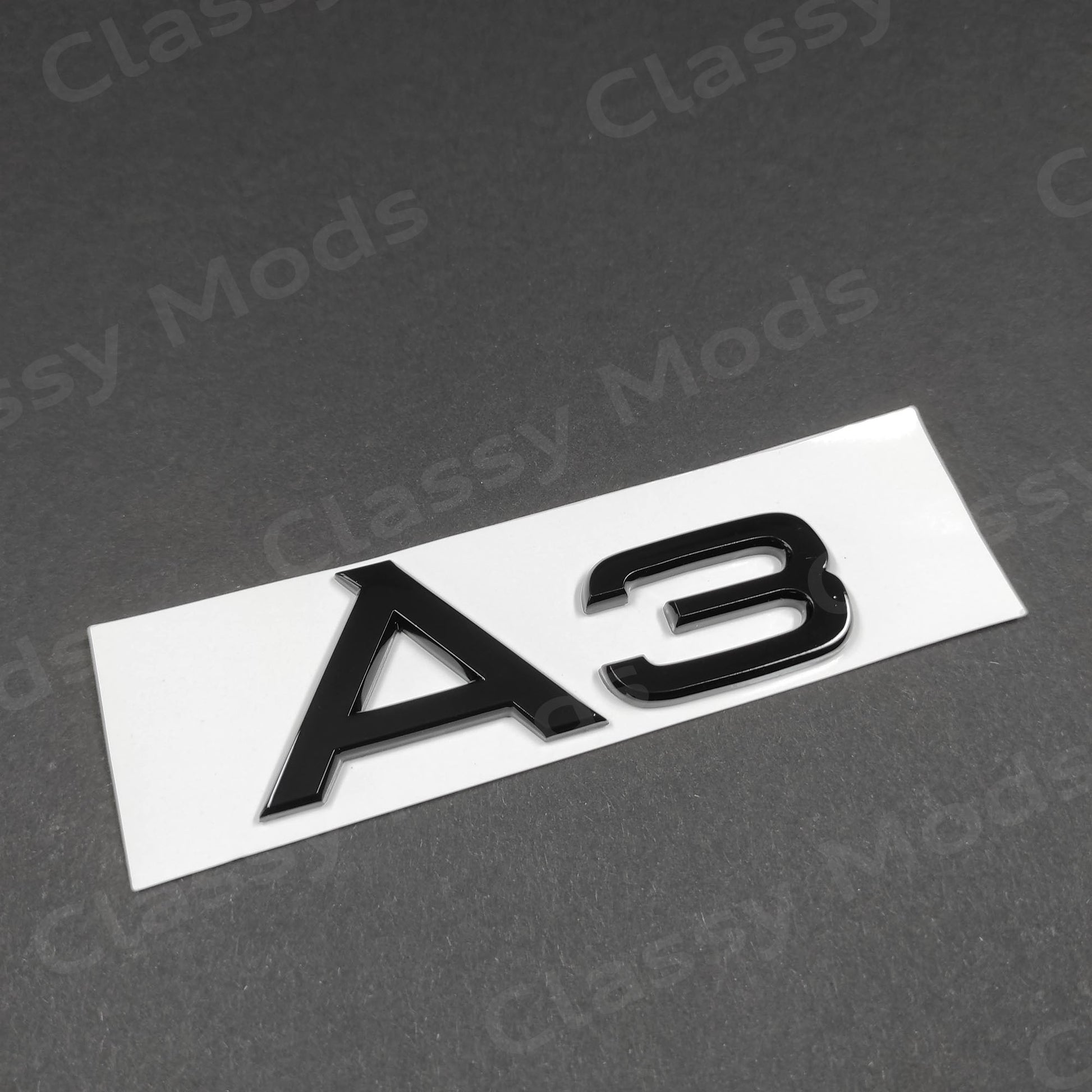 Audi A3 Gloss Black Rear Emblem Badge – Classy Mods