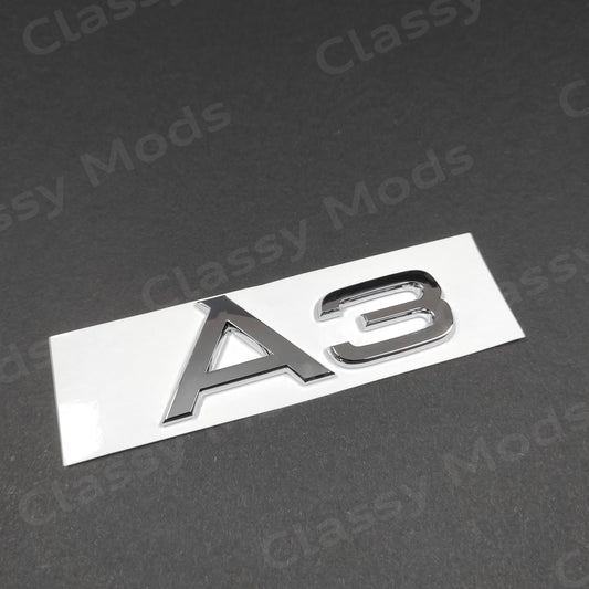 Audi A3 Rear Emblem Badge Chrome