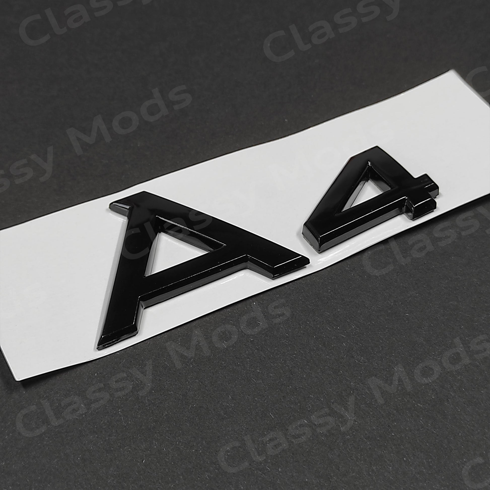 Audi A4 Gloss Black Rear Emblem Badge – Classy Mods