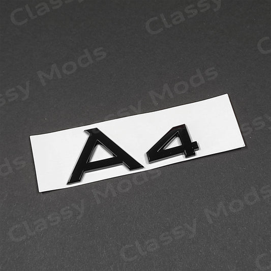 Audi A4 Gloss Black Rear Emblem Badge