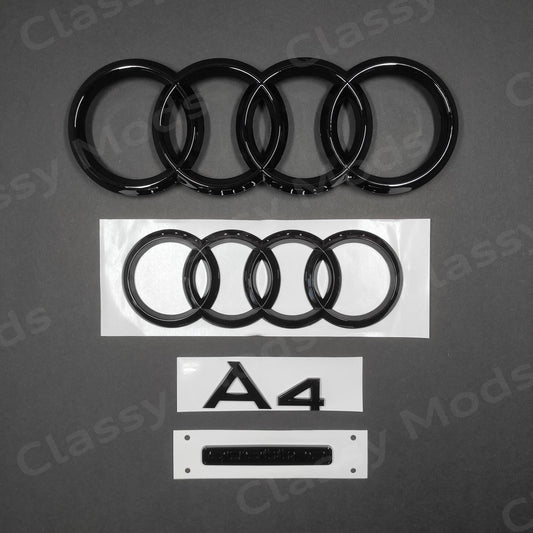 Audi A4 B9.5 Facelift Gloss Black Set 2020-2023