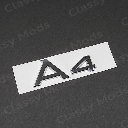 Audi A4 Rear Emblem Badge Chrome