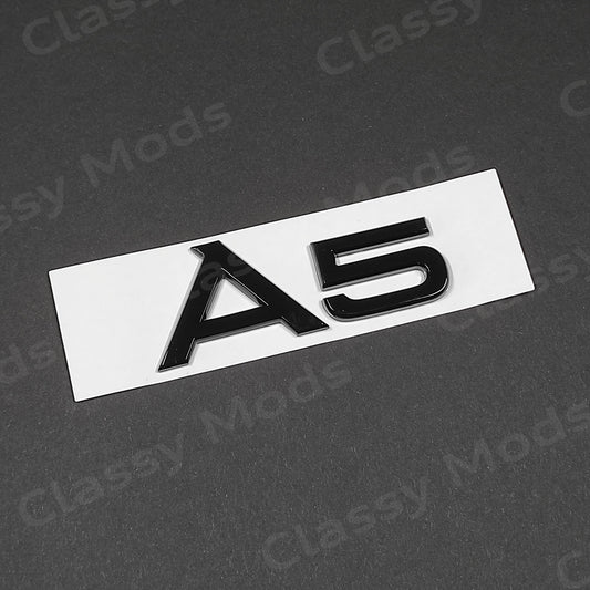 Audi A5 Gloss Black Rear Emblem Badge