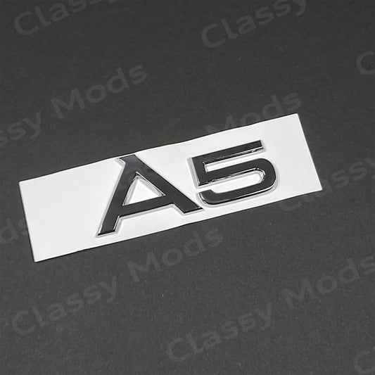 Audi A5 Rear Emblem Badge Chrome