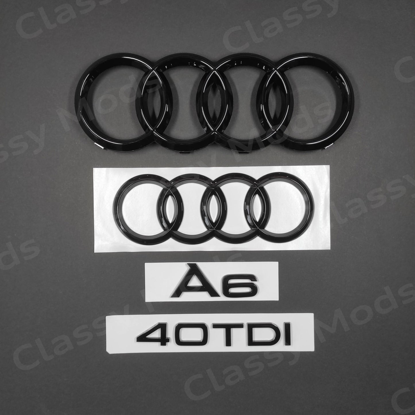 Audi A6 C8 40TDI Gloss Black Set 2019-2023