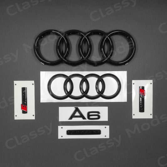 Audi A6 Quattro S-Line Gloss Black Set 2012-2023