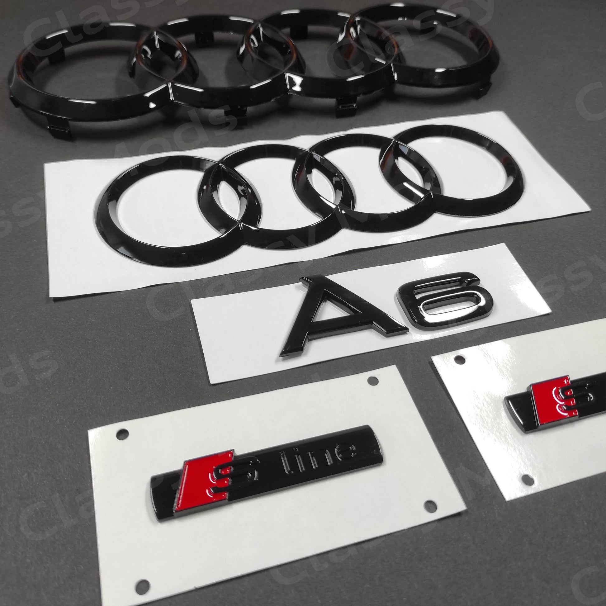 Audi S5 B9 Black Edition embleem achter Audi S5 B9 Black Edition embleem achter