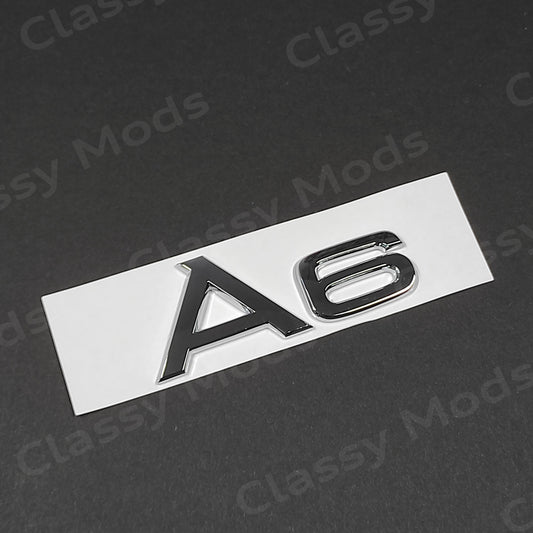 Audi A6 Rear Emblem Badge Chrome