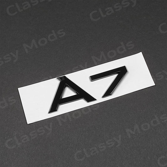 Audi A7 Gloss Black Rear Emblem Badge