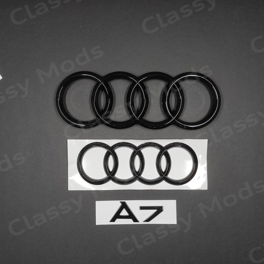 Audi A7 Quattro Gloss Black Set 2012-2013