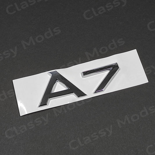 Audi A7 Rear Emblem Badge Chrome