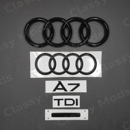 Audi A7 TDI Gloss Black Set 2012-2018