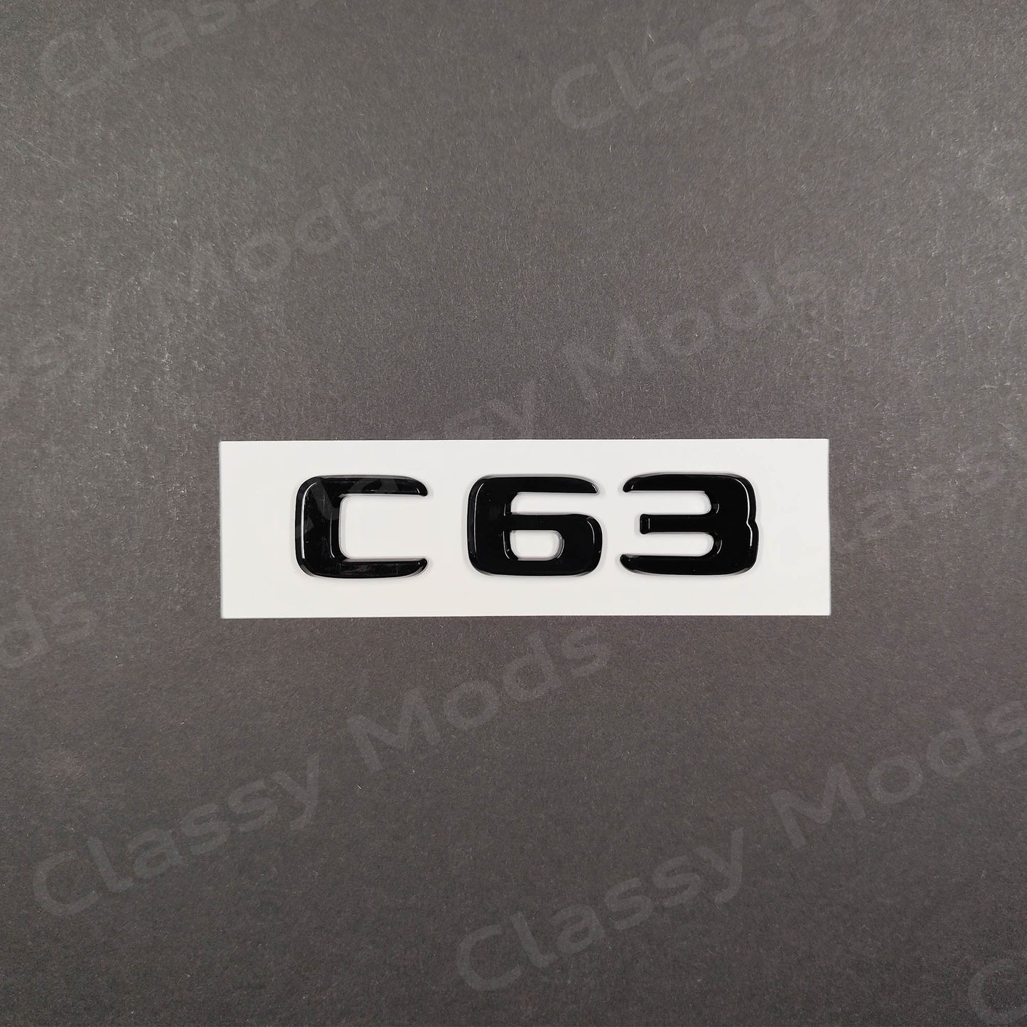 C63 Gloss Black Rear Tailgate Emblem Badge