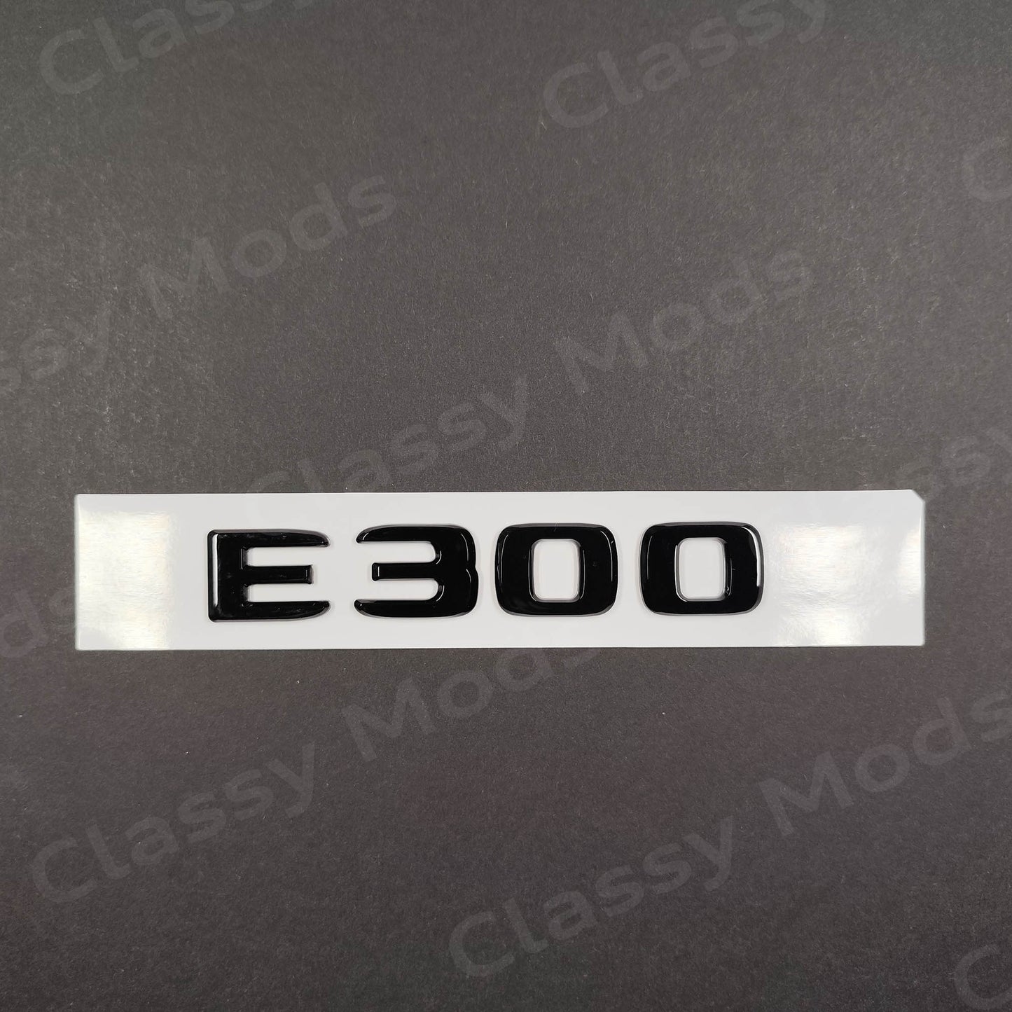 E300 Gloss Black Rear Tailgate Emblem Badge