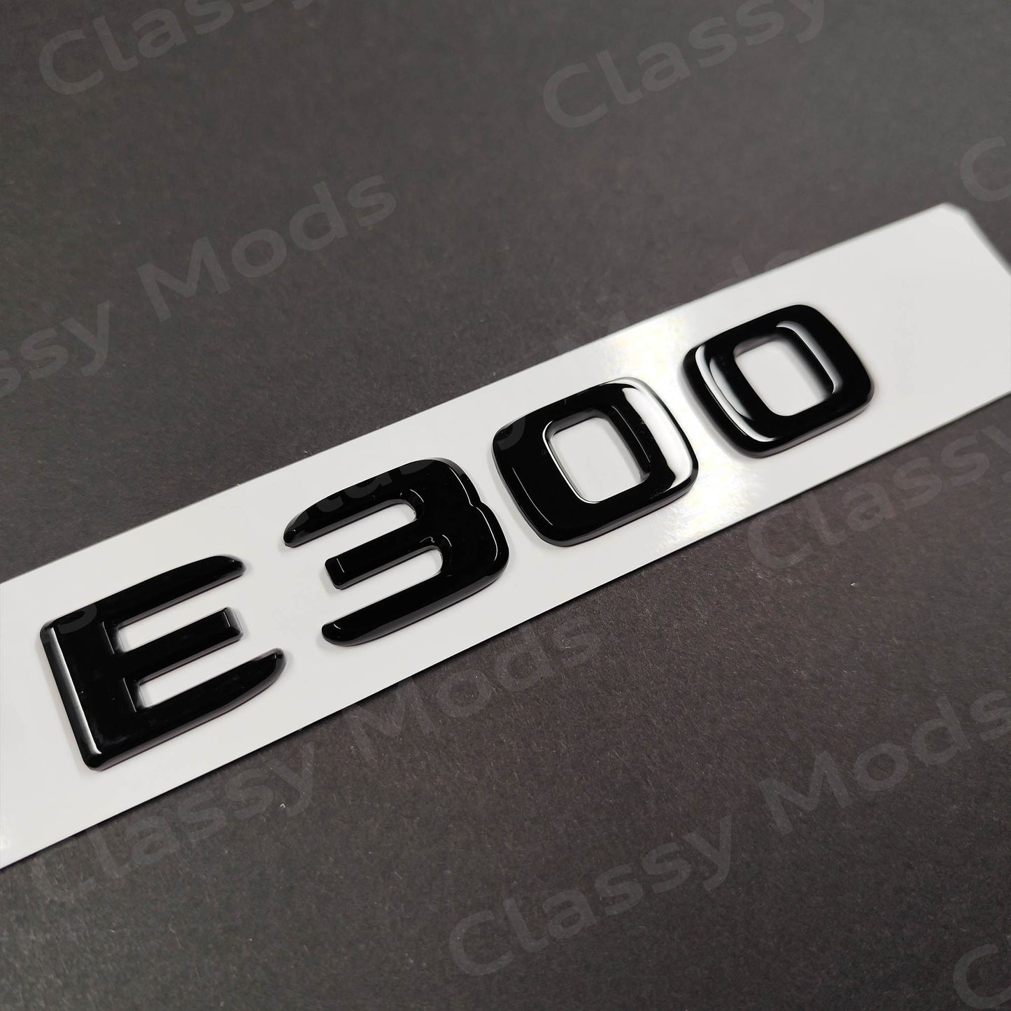 E300 Gloss Black Rear Tailgate Emblem Badge