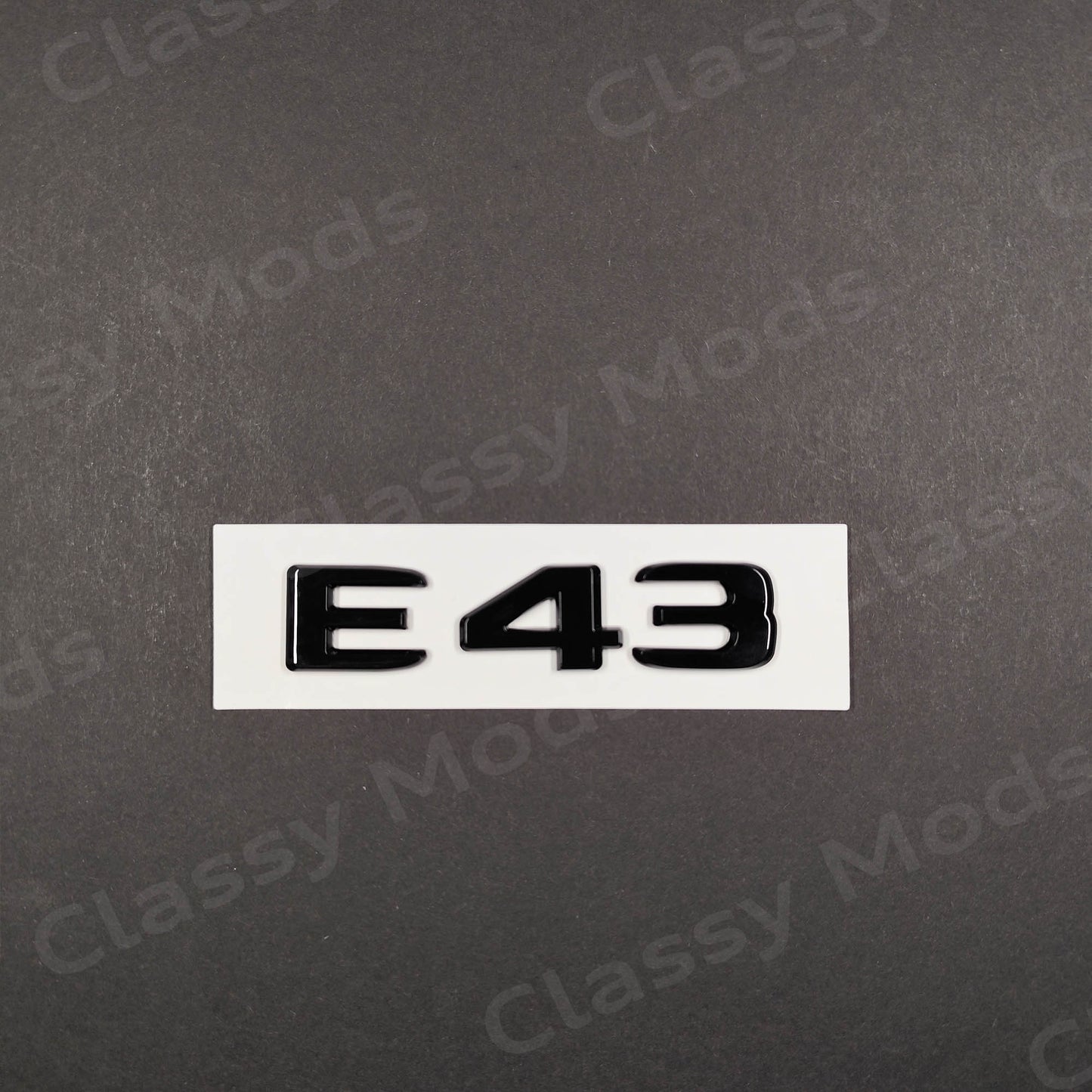 E43 Gloss Black Rear Tailgate Emblem Badge