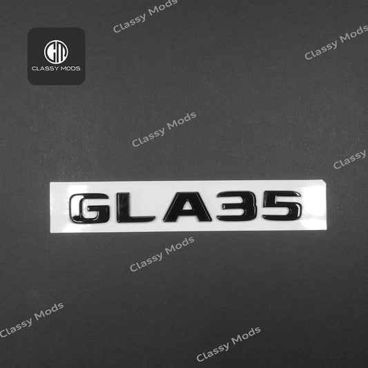 GLA35 Gloss Black Rear Tailgate Emblem Badge