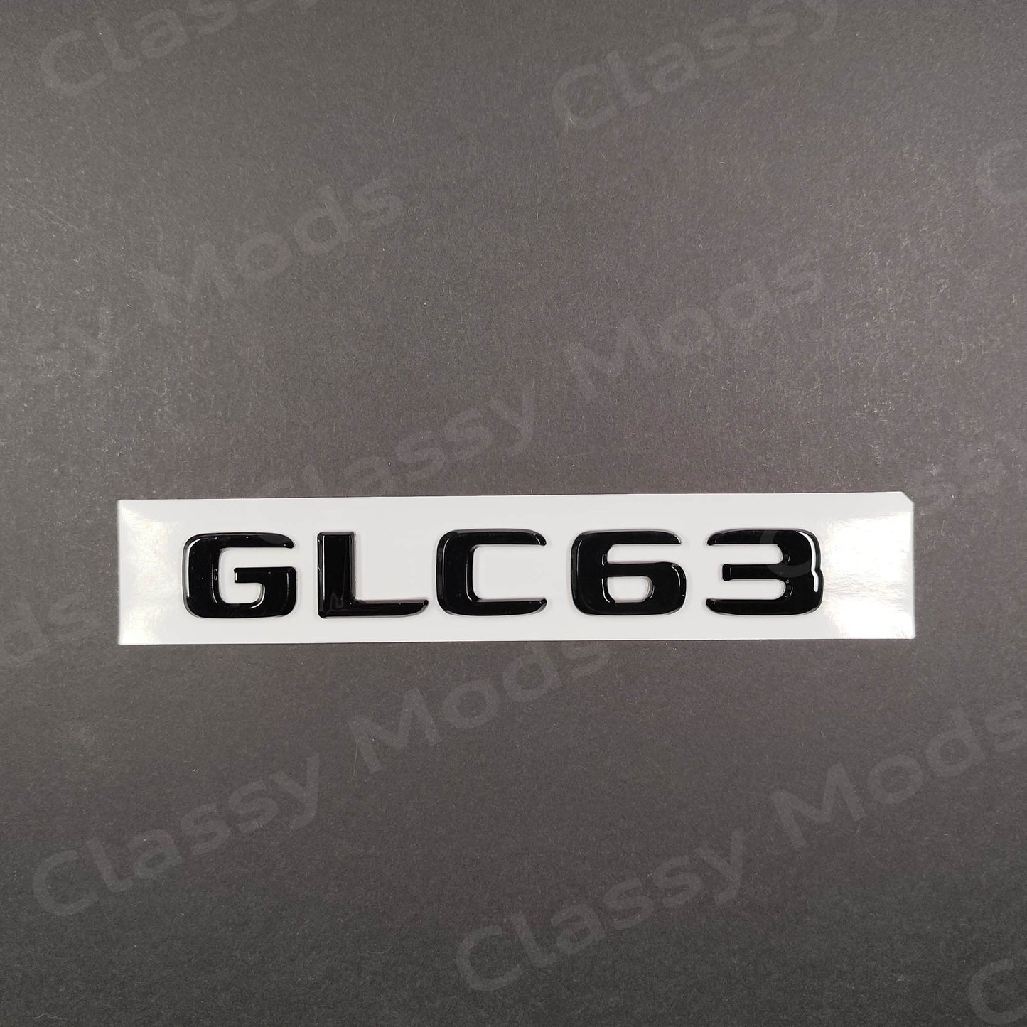 GLC63 Gloss Black Rear Tailgate Emblem Badge