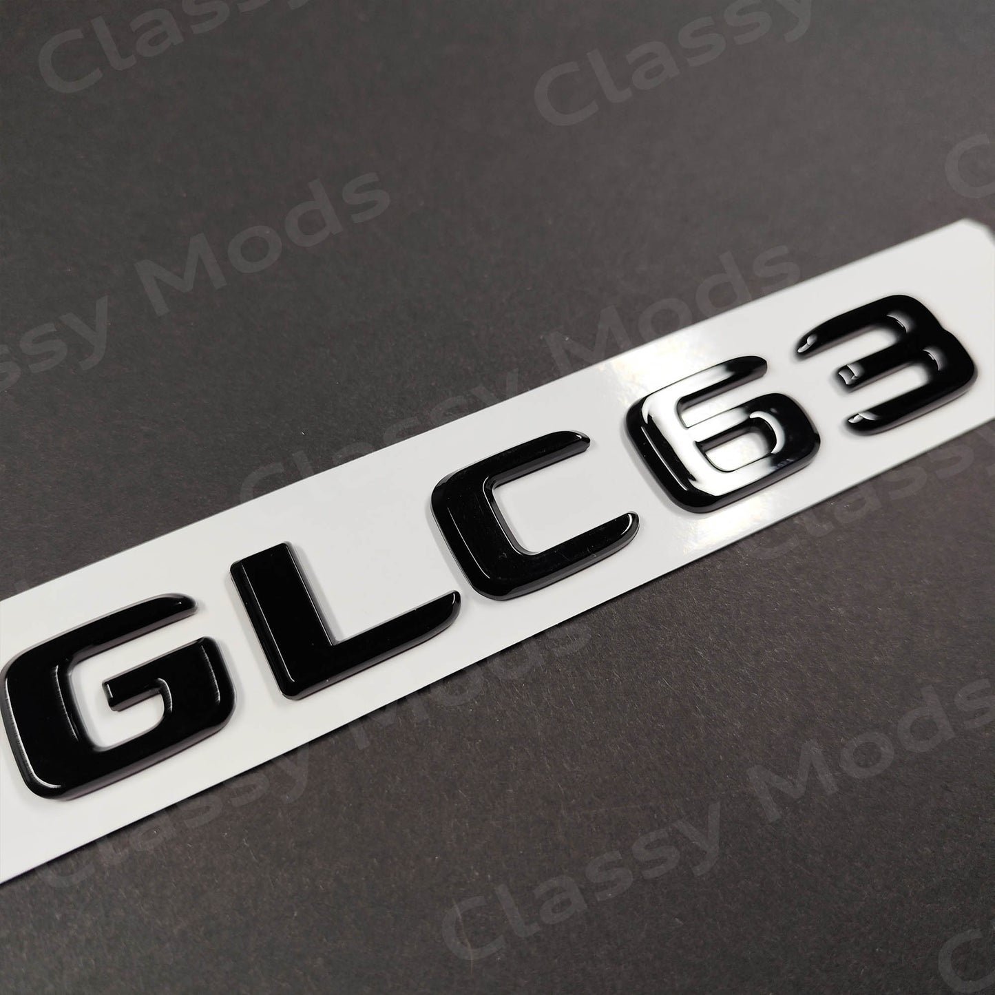 GLC63 Gloss Black Rear Tailgate Emblem Badge