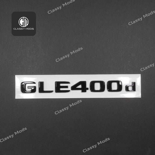 GLE400d Gloss Black Rear Tailgate Emblem Badge