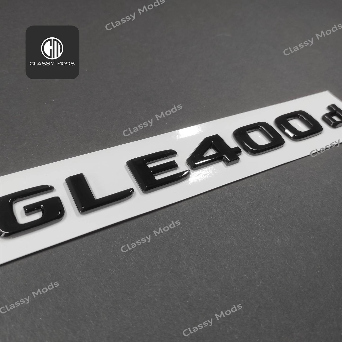 GLE400d Gloss Black Rear Tailgate Emblem Badge