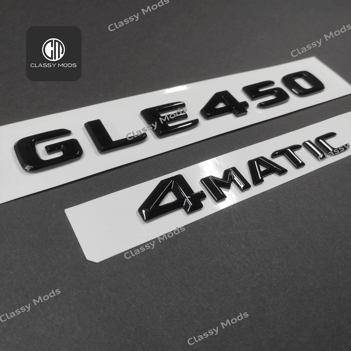 GLE450 4matic Gloss Black Rear Tailgate Emblem Badges