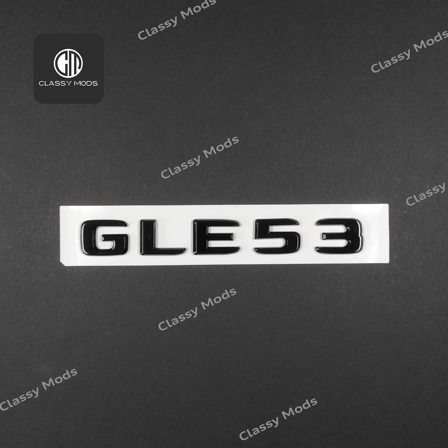 GLE53 Gloss Black Rear Tailgate Emblem Badge