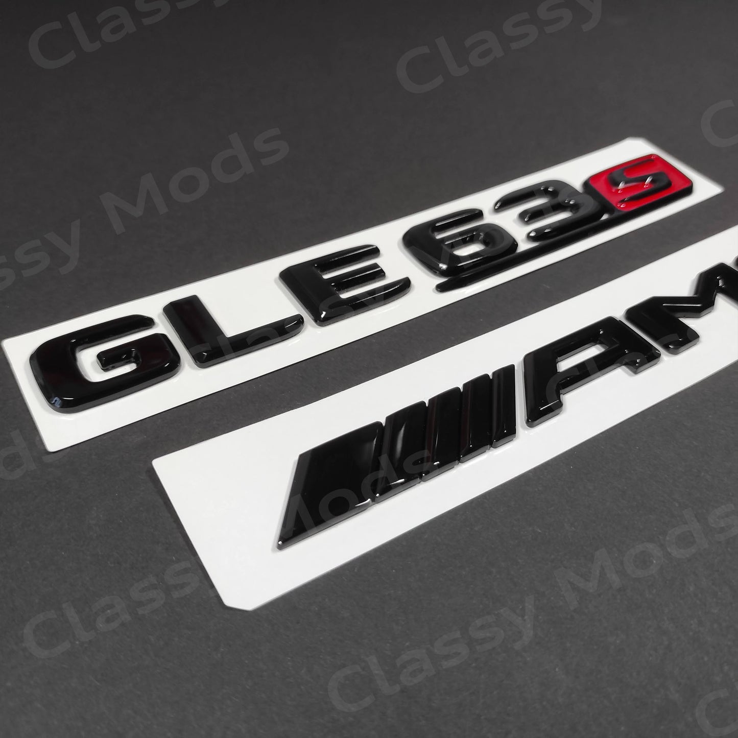 GLE63s AMG Gloss Black Rear Tailgate Emblem Badges W166 C292 Coupe 2015-2019