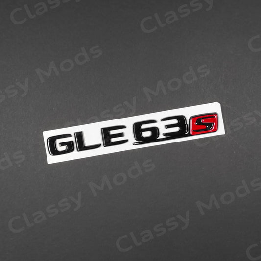 GLE63s Gloss Black Rear Tailgate Emblem Badge W166 C292 Coupe 2015-2019