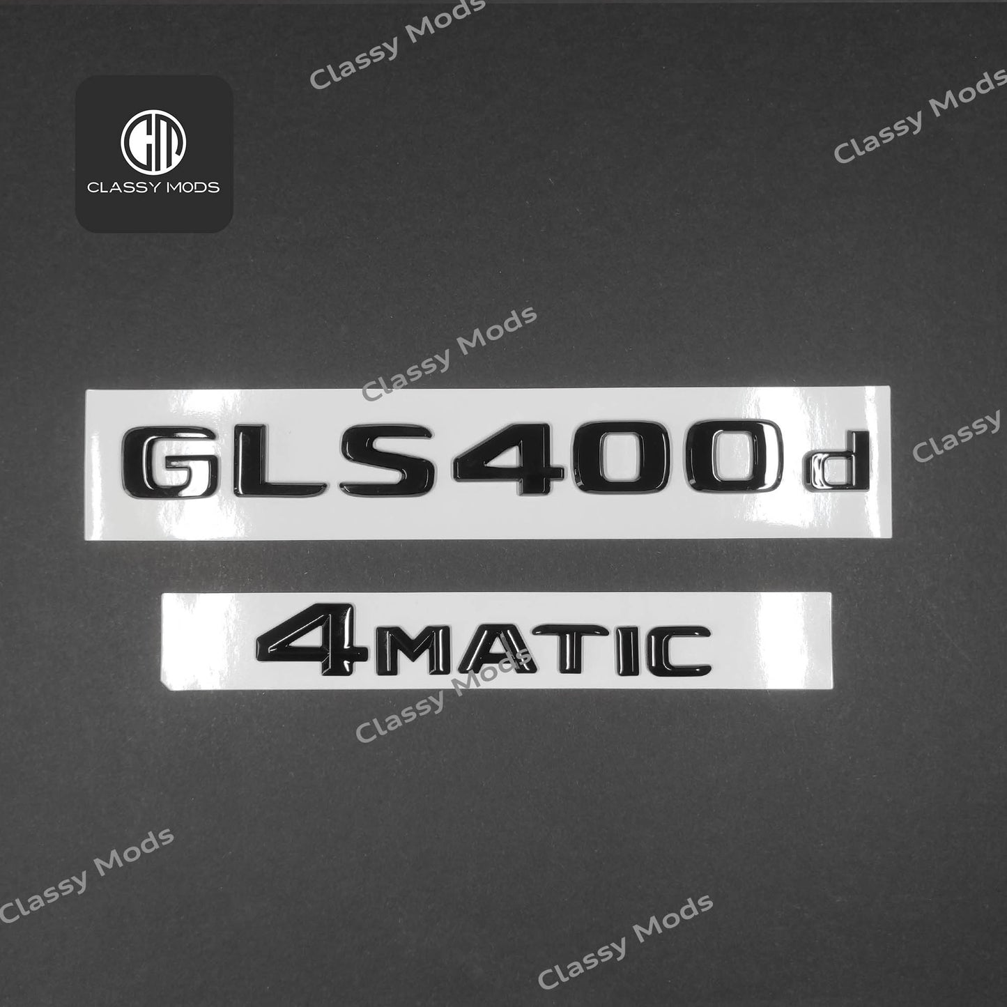 GLS400d 4matic Gloss Black Rear Tailgate Emblem Badges