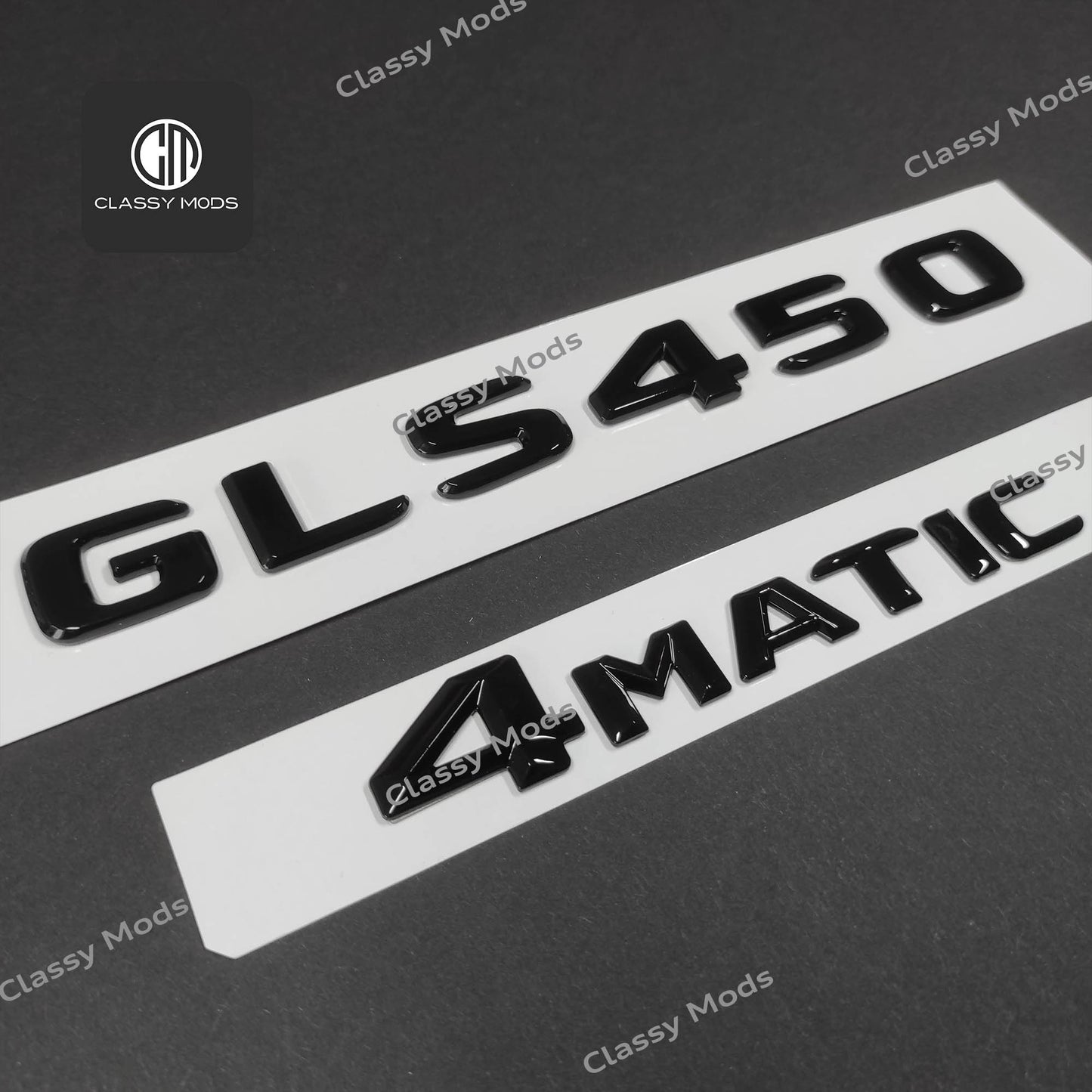 GLS450 4matic Gloss Black Rear Tailgate Emblem Badges