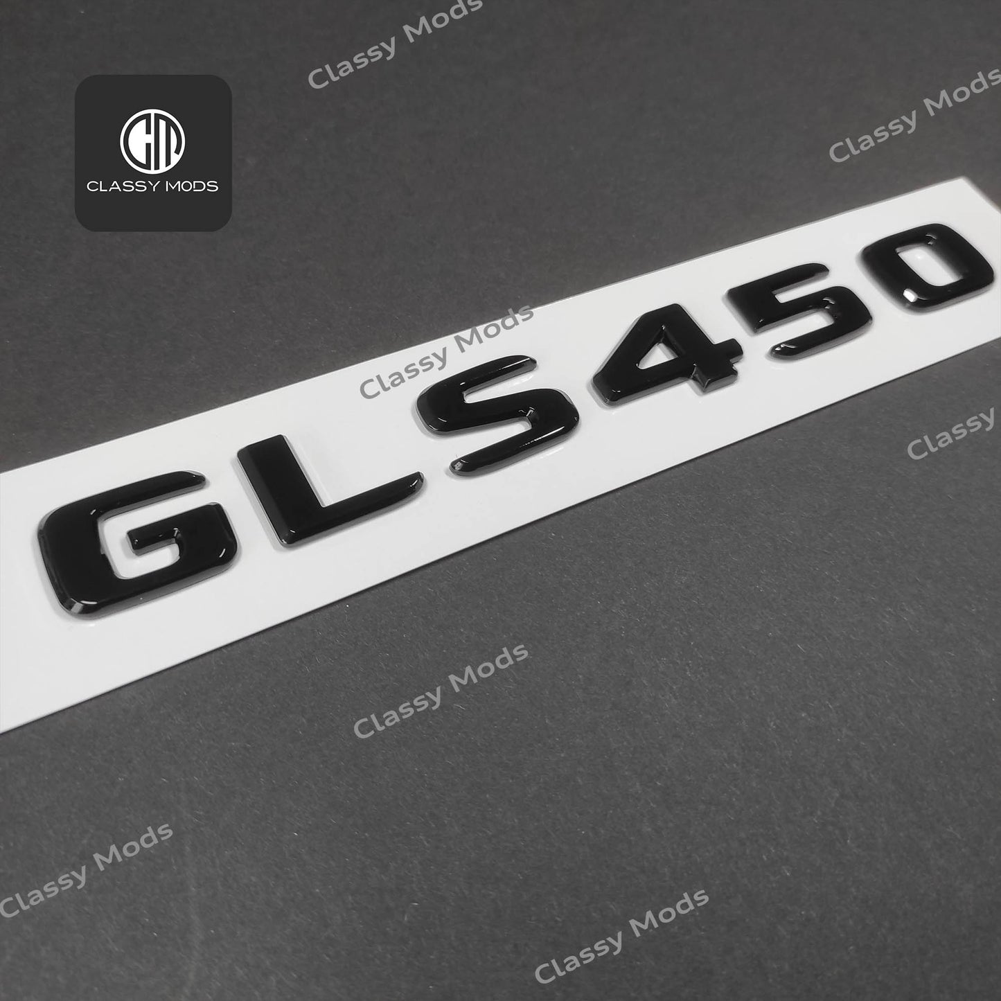 GLS450 Gloss Black Rear Tailgate Emblem Badge