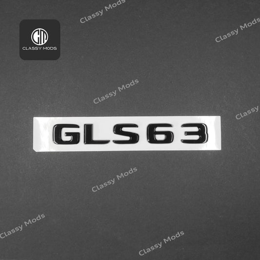 GLS63 Gloss Black Rear Tailgate Emblem Badge