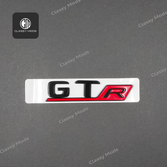 GTr Gloss Black/Red Rear Tailgate Emblem Badge