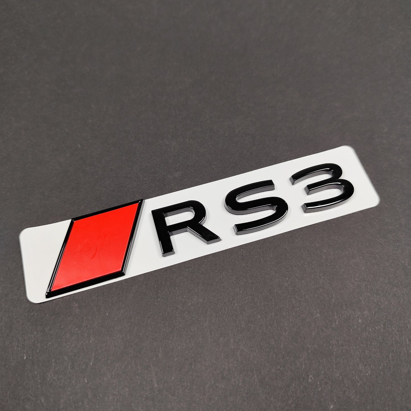 Audi RS3 2025+ Gloss Black Rear Emblem Badge New Style