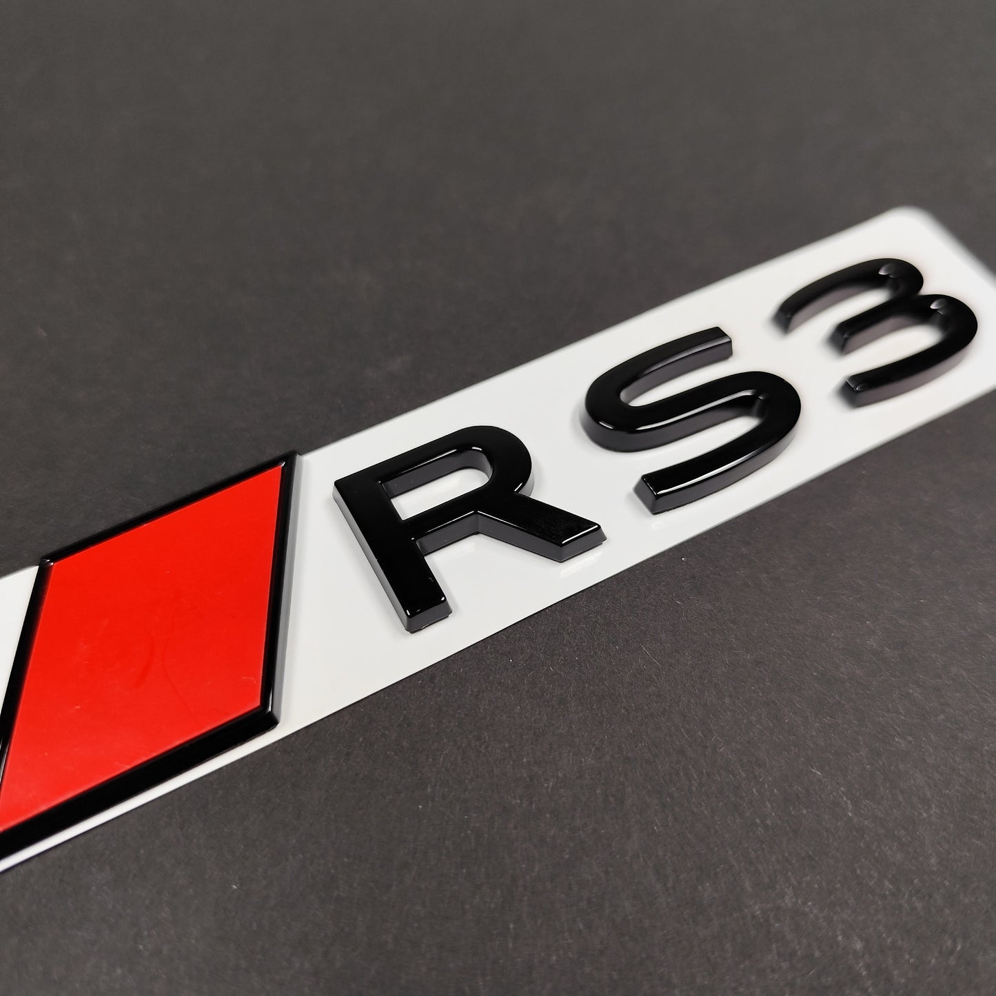 Audi RS3 2025+ Gloss Black Rear Emblem Badge New Style
