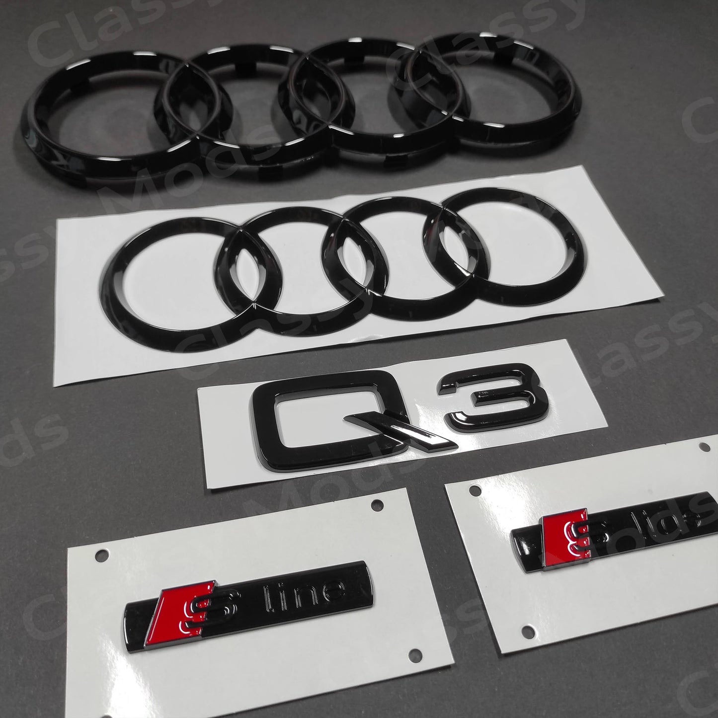 Audi Q3 Quattro S-Line Gloss Black Set 2015-2023