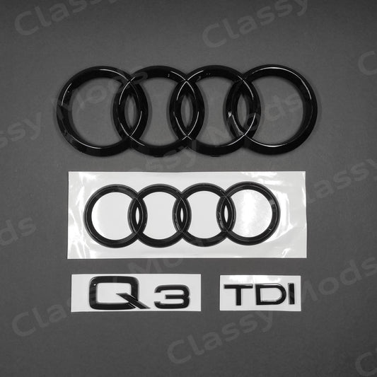 Audi Q3 TDI Gloss Black Set 2015-2023