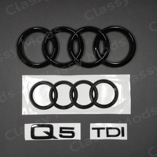 Audi Q5 TDI Gloss Black Set 2013-2020