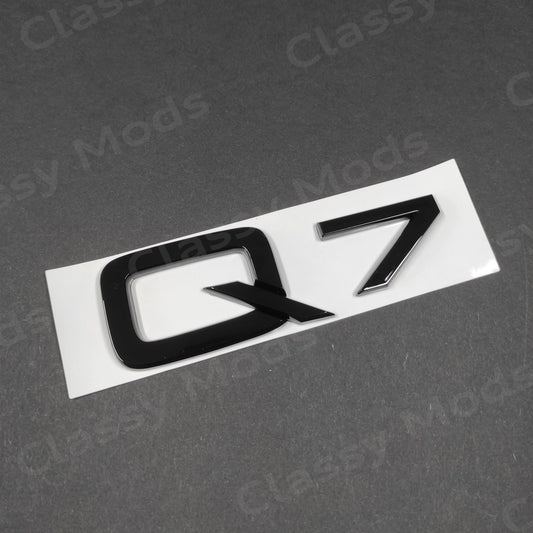 Audi Q7 Gloss Black Rear Emblem Badge