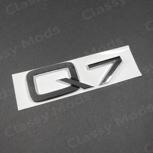 Audi Q7 Chrome Rear Emblem Badge