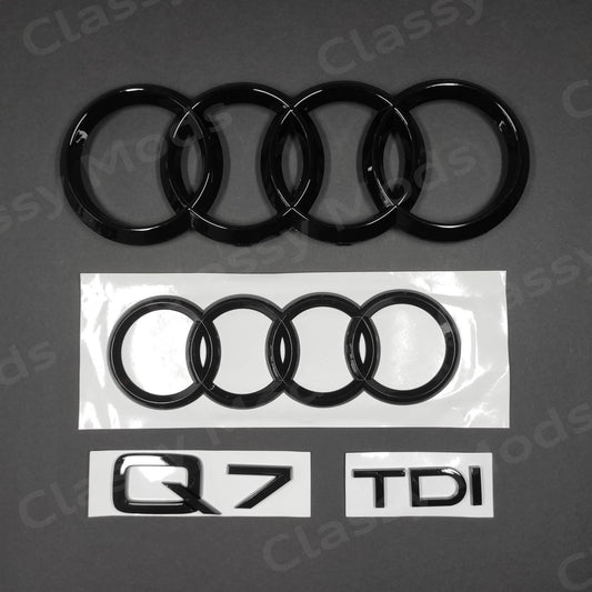 Audi Q7 TDI Gloss Black Set 2010-2015