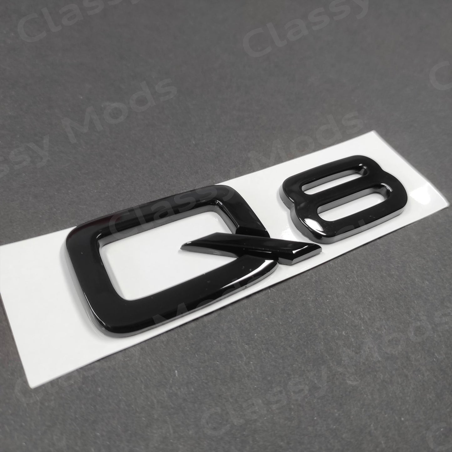 Audi Q8 Gloss Black Rear Emblem Badge