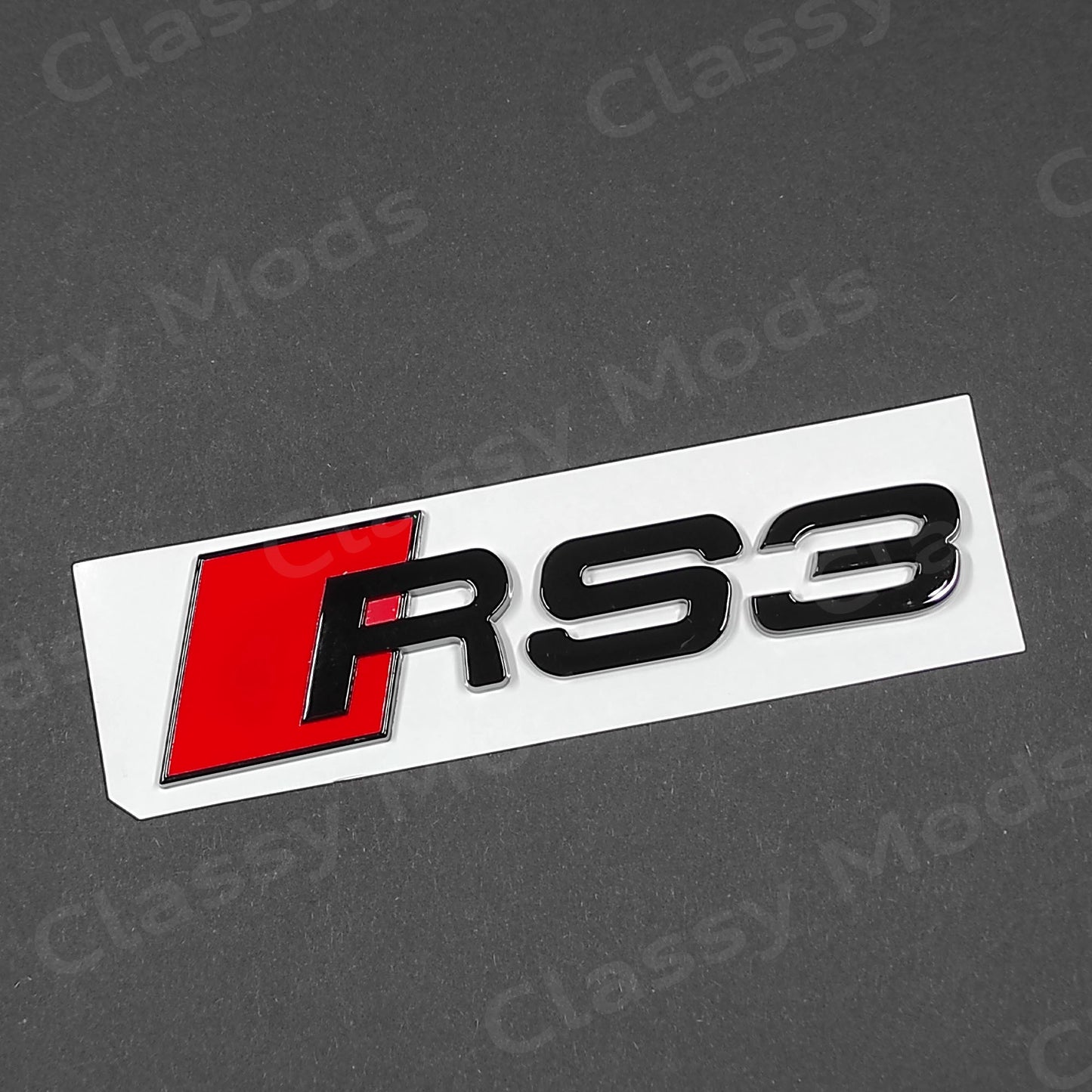 Audi RS3 Gloss Black Rear Emblem Badge