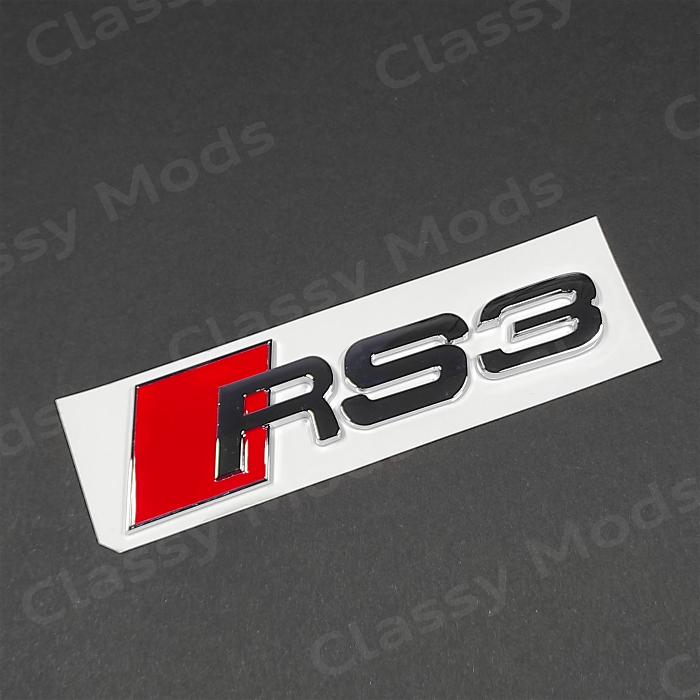 Audi RS3 Chrome Rear Emblem Badge