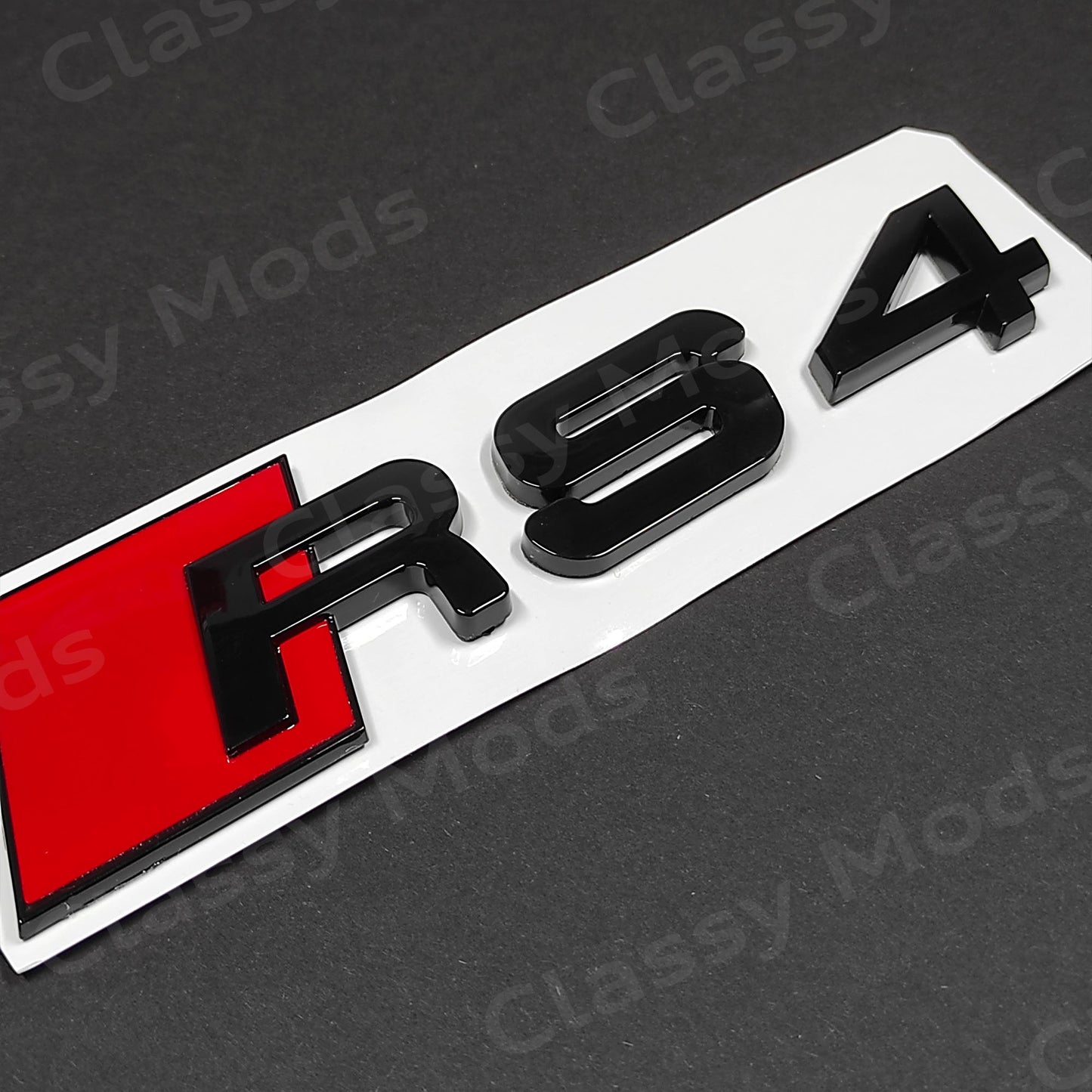 Audi RS4 Gloss Black Rear Emblem Badge