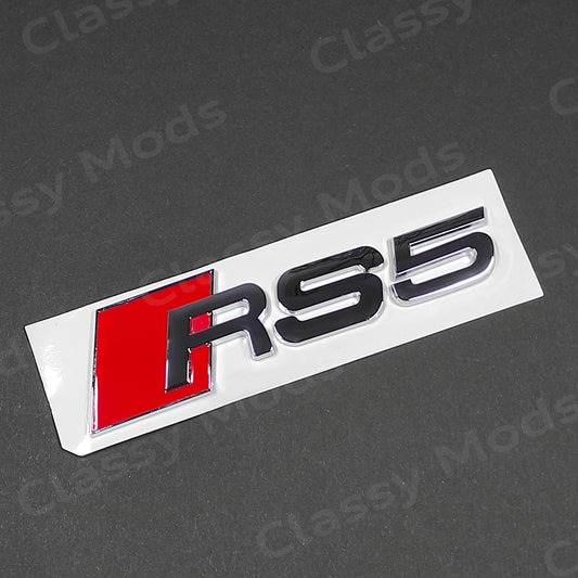 Audi RS5 Chrome Rear Emblem Badge